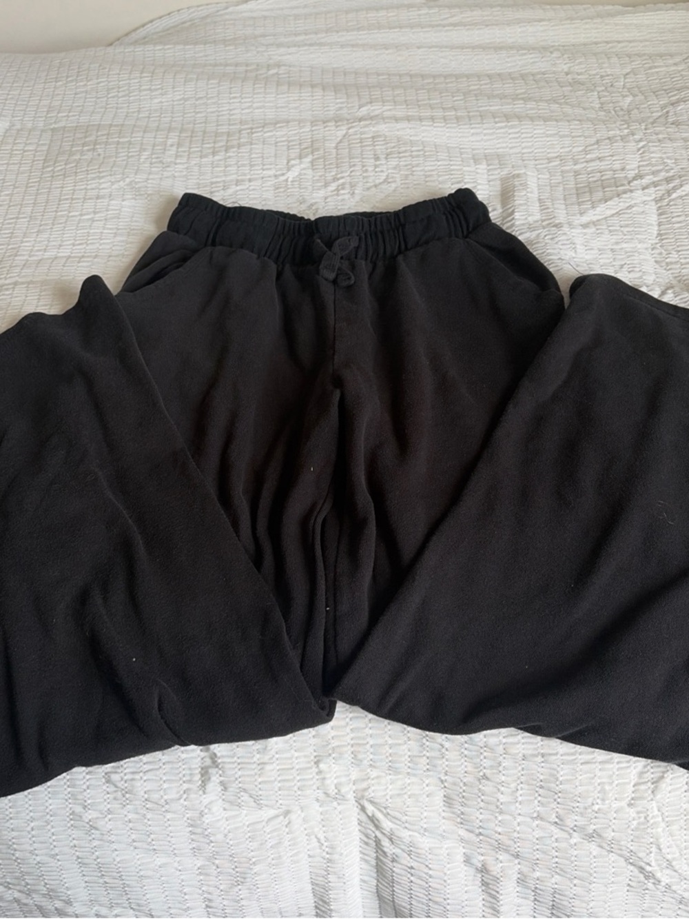 Colsie Black Fleece Lounge Pants